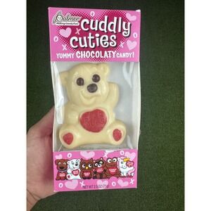 Palmer Cuddly Cuties White Chocolate Flavored Candy Bear Hugs Valentine 2.5oz
